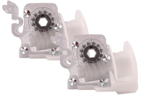 Amazing Drapery Hardware Clear Low Profile Cord Tilt Control 2ct - Fits Hex Rod, 1/4 Hex Hole, Ideal for 2 Horizontal Blinds