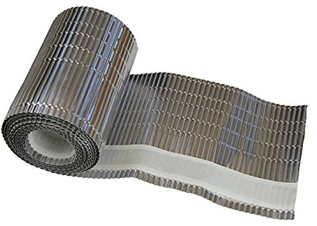Premio 5m Aluminium Traufenrolle, Breite: 230mm, starke Haftung und hohe Flexiblität auch bei profilierten Dachziegel , Made in Germany, Farbe: Aluminium blank