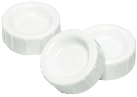 Dr Brown's Natural Flow Storage/Travel Caps, Narrow Neck, 3-Pack White