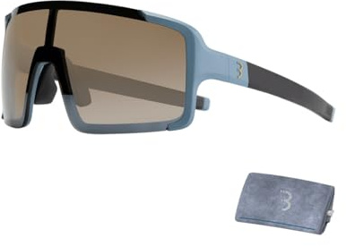 BBB Cycling Fahrradbrille Fahrrad Sonnenbrille Herren und Damen Coole Sportbrille Schnellbrille Radbrille Radsportbrille Sport Sunglasses Men and Women MTB und Rennrad Chester BSG-69 Matt Blau