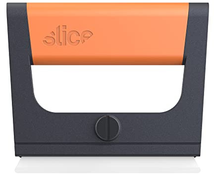 Slice 10501 Wide Scraper, Easy Clean, Ceramic Blade Lasts 11x as Long as Metal, Finger Friendly, Never Rusts, Safety Cap, Short Handle