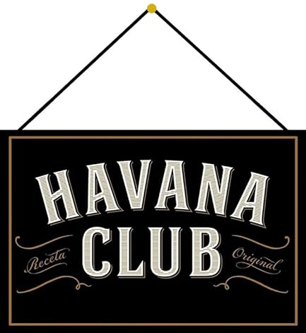 Metall Schild 20x30cm mit Kordel Havana Club Blechschild