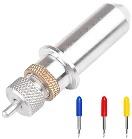 runrayay 3Pcs Knife Blade with Drive Housing for Cricut Maker Machine for Balsa Wood, Mat Board, Chipboard - Perfect for Engraving Projects