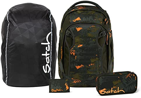 Satch Match Streetwalk Edition Schulrucksack Set 4tlg. (Jurassic Jungle)