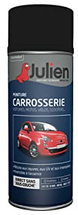 Julien Peinture Aérosol Relooking pour Carrosserie - Voitures et 2 roues - Noir Nacre 400ml