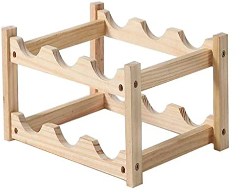 FanXus Wine Rack Small Wine Cooler Display Stand Desktop Office Restaurant Supermarket Table Simple J1127, a Made in China