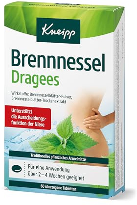 Kneipp Brennnessel Dragees - Traditionell pflanzliches Arzneimittel - 60 Tabletten