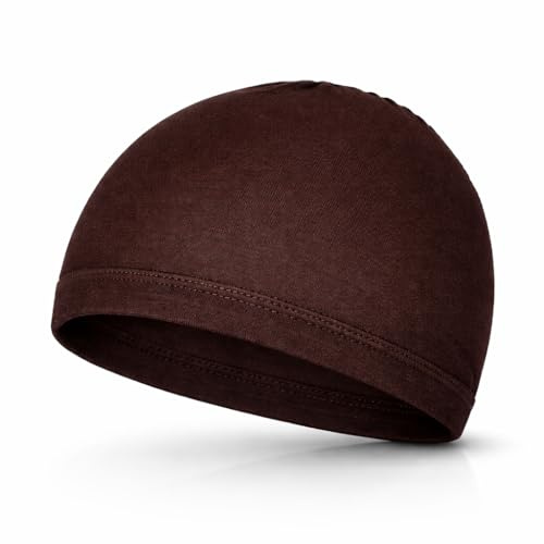 LUTTMANN® Perücken Bamboo Wig Cap Kopfschutz Unterziehhaube in Farbe Dunkelbraun - tragbar unter Echthaarperücken, Kunsthaarperücken, Kopftüchern, Kappen,Turbanen oder Reithelme