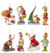 Grinch Christmas Ornament Decorations, 8PCS Stocking Cap Funny Santa Ornament Decorative Xmas Decor Ornaments (8PCS)