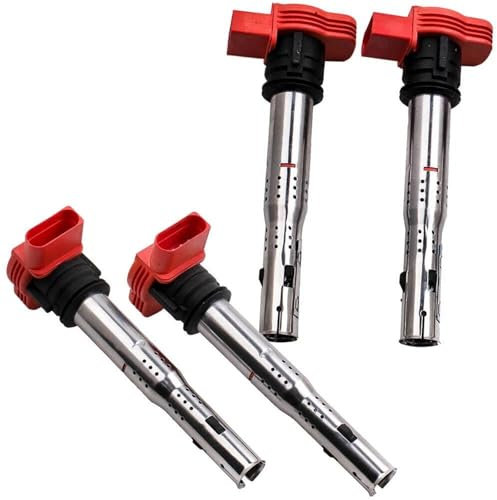 DZSGJNOF Zündmodul Auto Zündspule Für VW Für Jetta Für Golf Für Passat Für Tiguan CC 06E905115 ABCDE 07K905715F Motoren Zündspule Zündspule für einen Automotor(4pcs)