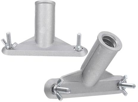 Uonlytech 2pcs Aluminium Alloy Broom Head Connector Handle Adapter for Broom Poles Threaded 18mm Screw Tip Stable and Sturdy Replacement