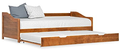 Festnight Tagesbett Ausziehbar 90x200 cm Ausziehbett Holz Sofabett Ausziehbares Bett Kinderbett Gästebett Jugendbett Funktionsbett Bettsofa Schlafsofa Doppelbett Einzelbett Bettgestell