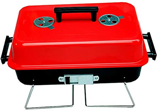 Barbecue Portable à Charbon de Bois avec Couvercle, Petit Barbecue à Kebab pour Balcon, ustensiles de Cuisine, Montage Facile