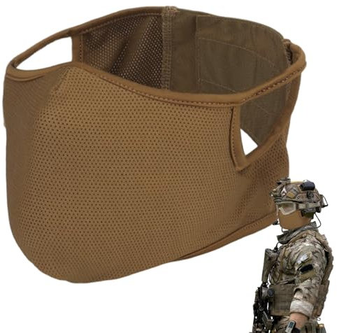 Heidouse Mask, Breathable Half Face Mask with Silicone Insert, Foldable Face Shield for Shooting Riding Climbing Paintball Hunting Game