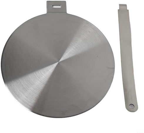 Filteilect Heat Distribution Plate, For Induction Cooktop Stainless Steel Cooking Interface Disc, Heat Diffuser, Stainless Steel Plate(20cm)