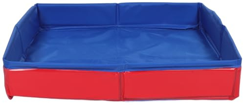 BESPORTBLE Faltbarer Sandkasten für drinnen: 50 x 8,5 cm großer Sandkasten aus Oxford-Gewebe für Kinder – für Outdoor-Aktivitäten – praktischer Aufbewahrungseimer