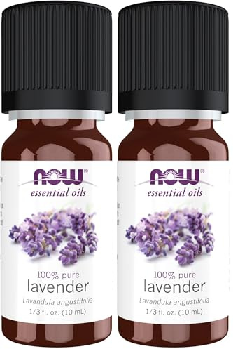Essential Oil, Lavender Oil 100% Pure - 10 ml. (Paquete de 2)