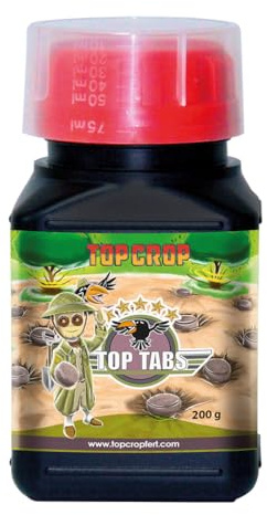 Top Tabs 200 g - Fertilizante sólido en Tabletas para Plantas | Abono Sólido para Plantas de Interior, Macetas y Huerto Urbano | Nutrientes NPK con Microelementos (200 g)