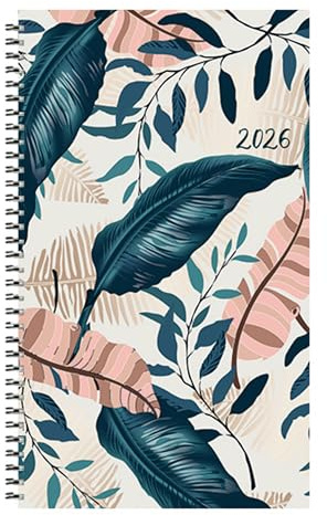 Taschenkalender Youngtimer Tropical 2026: Terminplaner mit trendigem Cover. Wochenkalendarium. Ringbuch mit Hardcover. 1 Woche 2 Seiten. 8,7 x 15,3 cm