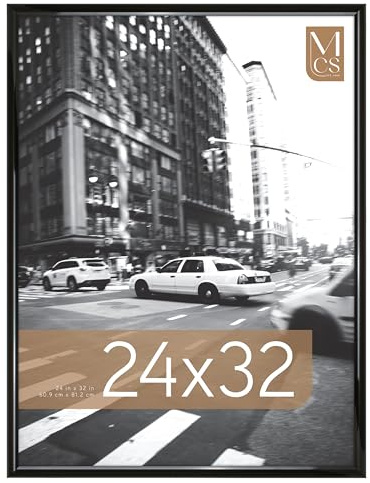 MCS Trendsetter Poster Frame, 24x32, Black High-Gloss, 1-Pack