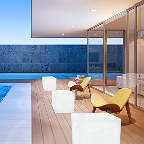 Cubo 43cm - Asiento / Mesa - Con luz LED