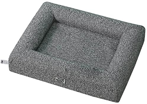 Dear Darling DD-01 Orthopädisches Luxus Katzenbett und Hundebett gelenkschonend mit Memory Schaum, waschbarem Sommer-und Winterbezug und grabverhalten-fördernder Matratze (L, Anthrazit)