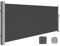 SONGMICS Store latéral avec Coffre en Acier résistant à la Rouille Extensible 140 x 300 cm, Brise-Vue, Protection Solaire, occultant, pour Balcon, terrasse, Jardin, Anthracite GSA143G02