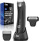 INVJOY Manscape Body Trimmer & Shavers for Men: Dual-Head Men’s Groin & Pubic Hair Trimmer, Waterproof Wet/Dry Ball Shaver with LED Light, USB-C Rechargeable Razors, Ceramic&Foil Blades, Gift for Men