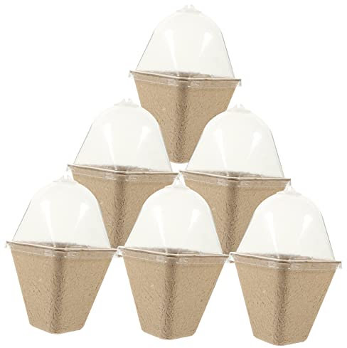 Happyyami 20pièces Pots De Plantes Papier avec Couverture Petits Pots De Jardinage pour Et Bonsai avec Trou De Drainage pour Et Boutures