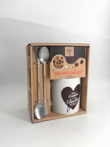 Coffret Nestlé Maxi-Mug à partager: + 2 cuillères