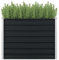vidaXL Jardinera Exterior Grande Macetero Huerto Urbano Maceta XXL Mesa Cultivo Verduras Plantas Flores Acero Galvanizado Gris Antracita 100x100x77cm