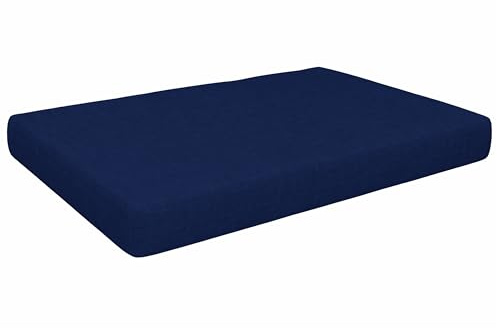 POKAR Palettenkissen Palettenauflagen mit abnehmbarem Bezug Palettenauflage Palettenmöbel Palettensofa, Sitzkissen 120x80, Dunkelblau