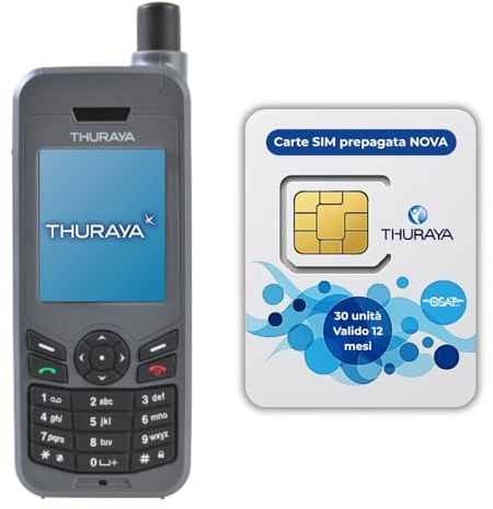 OSAT Thuraya XT-LITE Satellite Phone + 30-Unit NOVA Prepaid SIM | 365-Day Validity | Voice & SMS Coverage for Remote & Emergency Communication