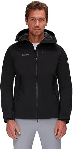 Mammut Herren Alto Guide Hs Hooded Jacket Men Hardshell-Jacken, Schwarz, XXL