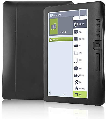 Uxsiya Lettore elettronico, libro digitale Leggi e-book sottile e leggero Leggi e-book portatili per ridurre l'affaticamento della lettura dei bambini ( 4G, nero)