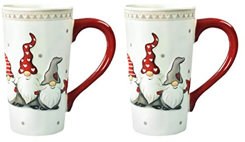 Cabilock 2 Piezas Taza Navideña De Leche y Café - Tazas De Fiesta De Navidad y Día Del Padre - Lindo Plato De Cerámica Para Beber