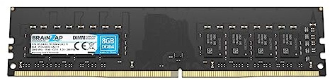 BRAINZAP 8GB DDR4 RAM DIMM PC4-2666V-UA2-11 1Rx8 2666 MHz 1.2V CL19 Computer PC Arbeitsspeicher Unbuffered Non-ECC