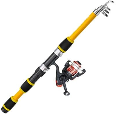 Teleskoprute,Angelrute Angelrute Kurzen Teleskop Abschnitt Kleine Meer Stange Tragbare Meer Pol Ozean Boot Angeln Outdoor Unterhaltung(Pole 200 Rounds-02)