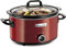 Crock-Pot SCV400RD Slow Cooker, Removable Easy-Clean Ceramic Bowl, 3.5 Litre (3-4 People), Red