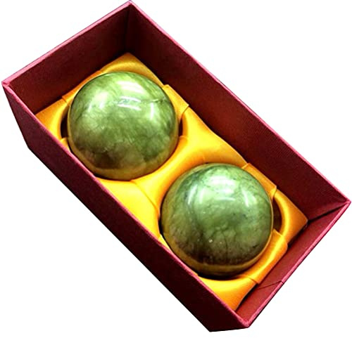 2pcs Stress-Ball-Massagekugel,Ball Jade Baoding Kugeln chinesische Gesundheit Übung Massageball Stresslinderung Hand Übung Entspannung Handgelenk