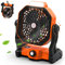 Sendowtek Ventilatore da Campeggio Ventilatore da Tavolo Silenzioso Portatile con luce LED 10400mAh Ricaricabile con Gancio Ventilatore USB da Esterno per Auto Viaggi Pesca