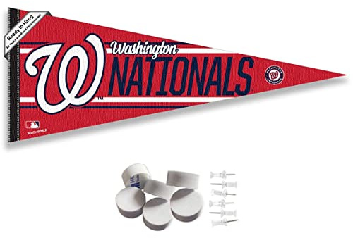 WinCraft Washington Nationals Pennant Banner and Wall Tack Pads