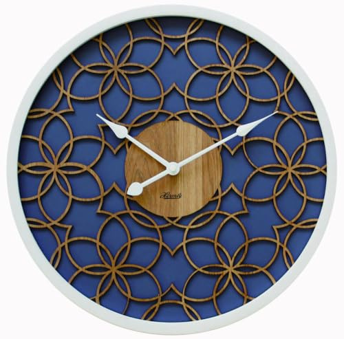 Hermle Holz Wanduhr in 3D Optik Ø 40 cm 30103-002100