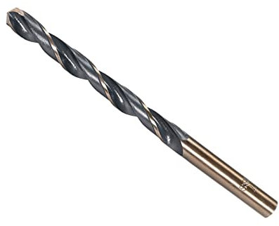 CoCud Torsione Trapano Punte, 7mm Bordo Taglio, Titanio & Nitruro Rivestito Alta Velocità Acciaio 4341 Rotondo Gambo Inossidabile Acciaio Foratura Macchina, 1-Pezzo