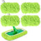 4 Pièces Chiffons de Serpillière Microfibre pour Swiffer Sweeper, Serpillière Recharge Balai Vapeur, Lingettes Humides Housse Tampons de Vadrouille Lavables Réutilisables pour Sols Carrelages