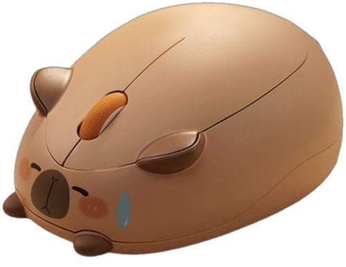 Cute Capybara Wireless Mouse Small 1200dpi Wireless Mouse Optical Bluetooth Mouse for Laptop Computer Desktop Laptops