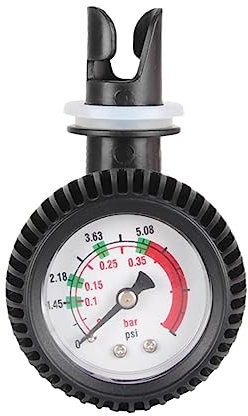 FONDOTIN 1Pc Elektrische Luftpumpe Mit Manometer Für Luftmatratzen Schlauchboote Und Kajaks Akku Betriebene Inflatorpumpe Für Schnelles Aufblasen Und Entleeren Marine Zubehör