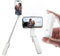 yAyusi Mini Perche à Selfie Extensible, Perche à Selfie Portable de Poche avec Télécommande, Support de Téléphone Compacte pour Vlog/Enregistrement Vidéo/Diffusion en Direct/Voyage (Blanc)