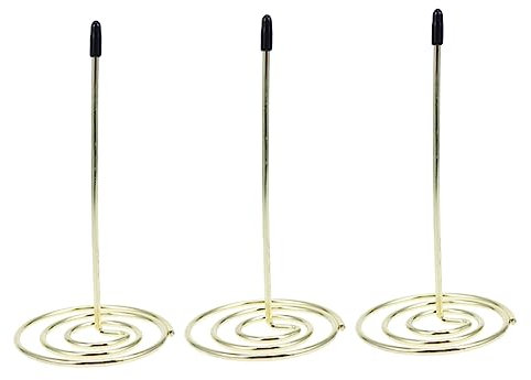NUOBESTY Porte-billets En Métal Doré 3 Pièces Pour Factures, Fourchette D'invocation De Menu, Accessoire De Bureau Professionnel Pour Restaurant Et Hôtel