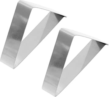 ELAYARD 6 Pezzi Clip Fermatovaglia Triangolari Regolabili in Acciaio per Tovaglie Ristoranti Feste e Picnic Resistenti al Vento e Adatte Spessori